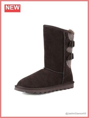 Mid Calf Winter Snow Boots Faux Fur Lined